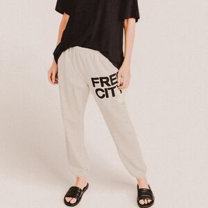 Freecity Cream Track Pants